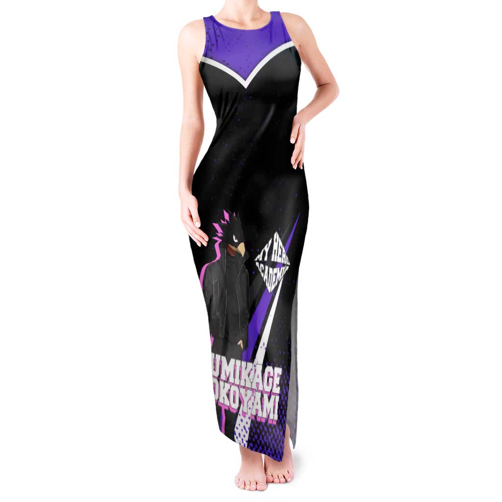 Fumikage Tokoyami My Hero Academia Tank Maxi Dress Anime Grunge Splatter Graphic Style