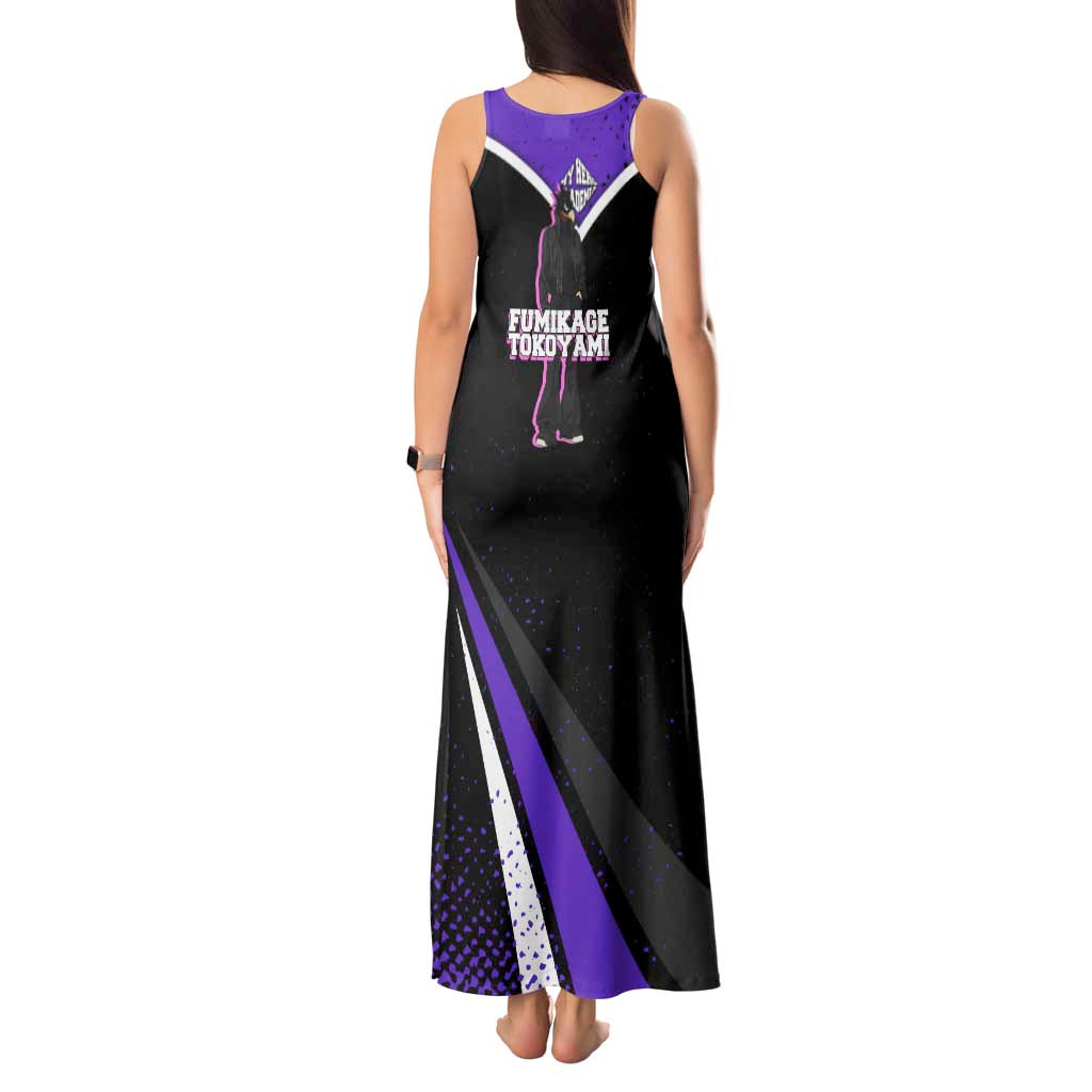 Fumikage Tokoyami My Hero Academia Tank Maxi Dress Anime Grunge Splatter Graphic Style