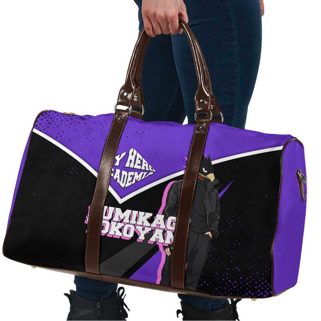 Fumikage Tokoyami My Hero Academia Travel Bag Anime Grunge Splatter Graphic Style