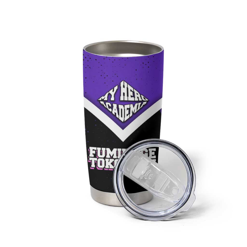 Fumikage Tokoyami My Hero Academia Tumbler Cup Anime Grunge Splatter Graphic Style