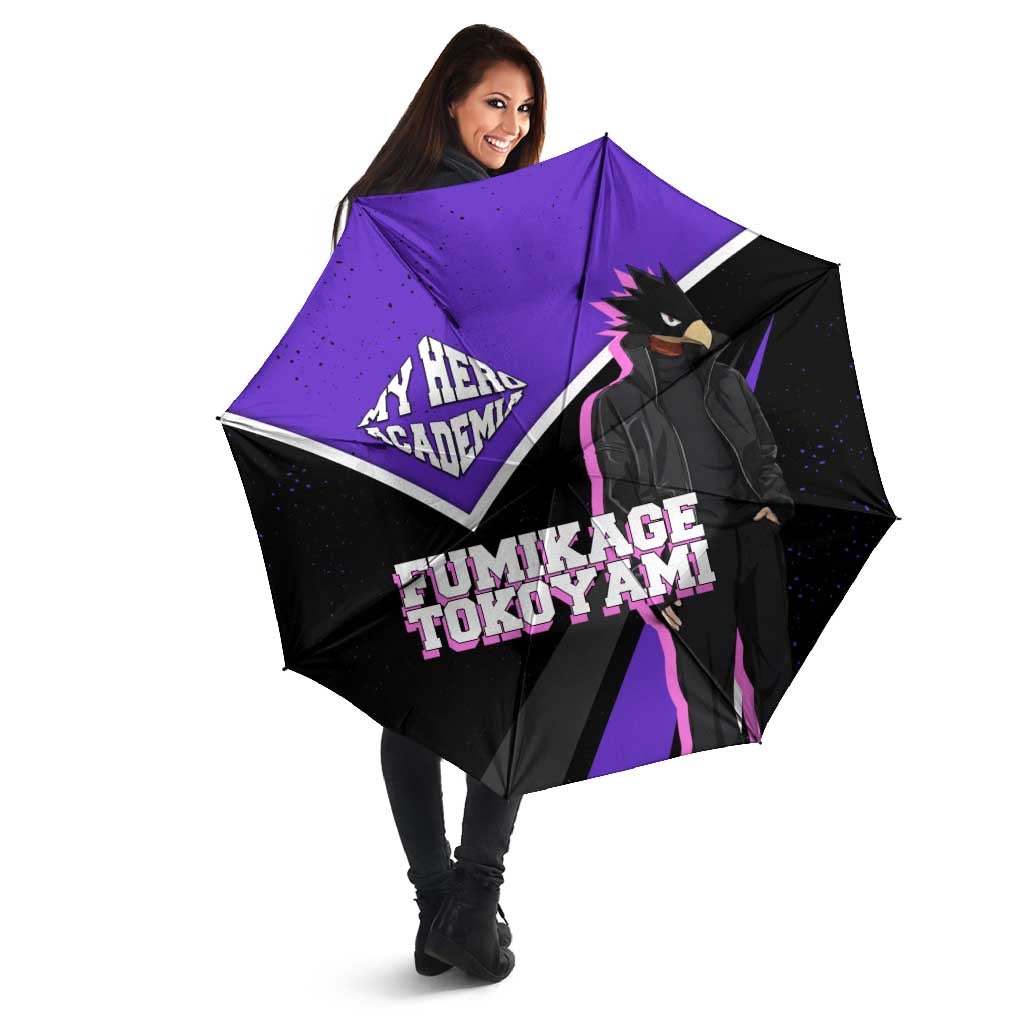 Fumikage Tokoyami My Hero Academia Umbrella Anime Grunge Splatter Graphic Style