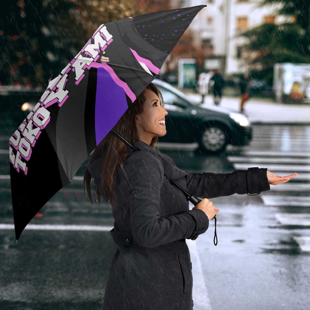 Fumikage Tokoyami My Hero Academia Umbrella Anime Grunge Splatter Graphic Style