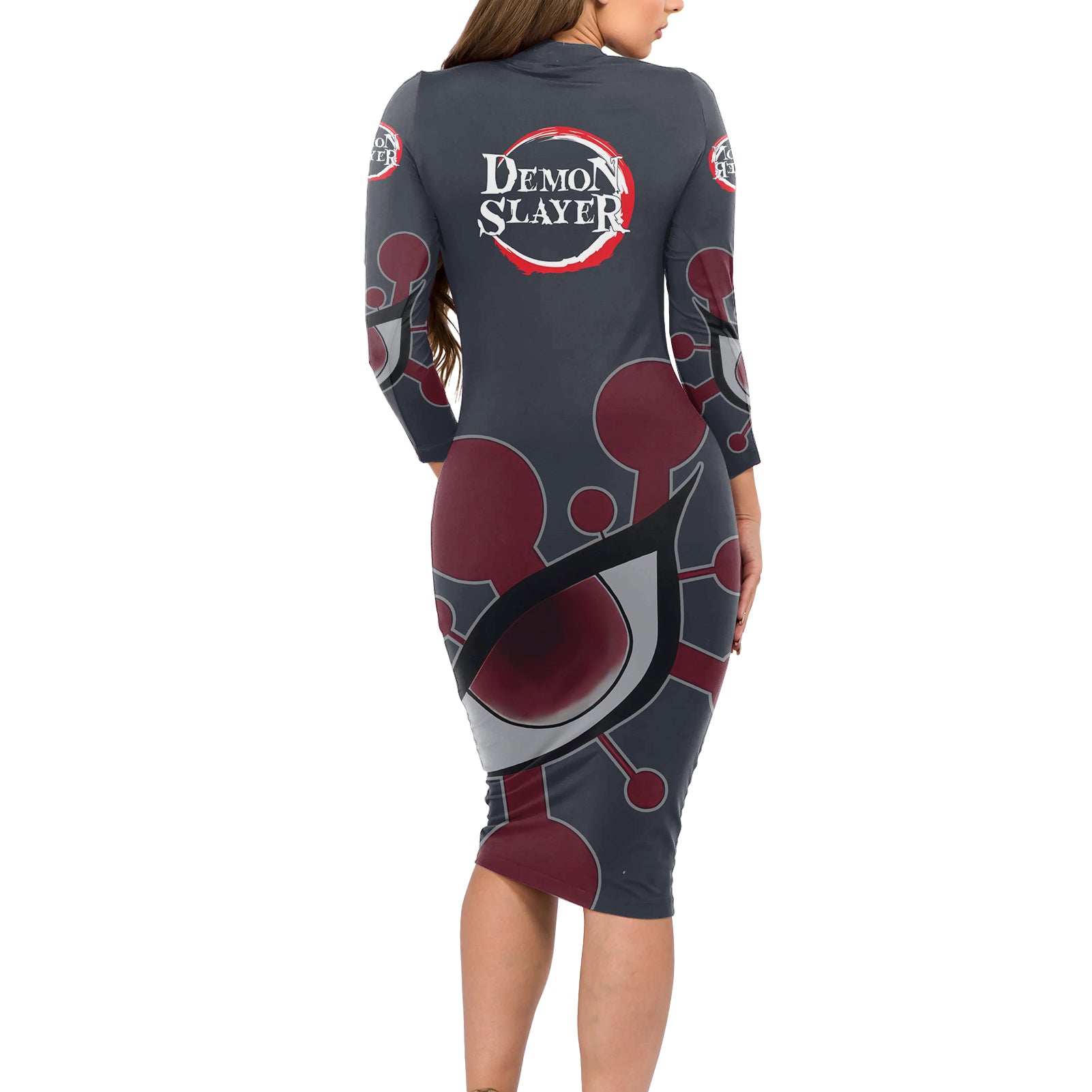 Tengen Uzui Long Sleeve Bodycon Dress Demon Slayer