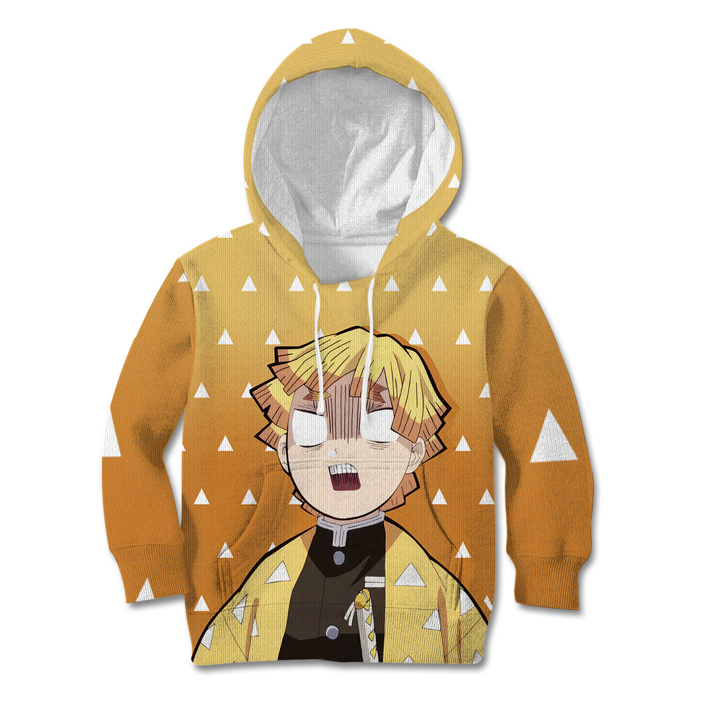 Kimetsu Zenitsu Kid Hoodie Demon Slayer Anime Funny Style