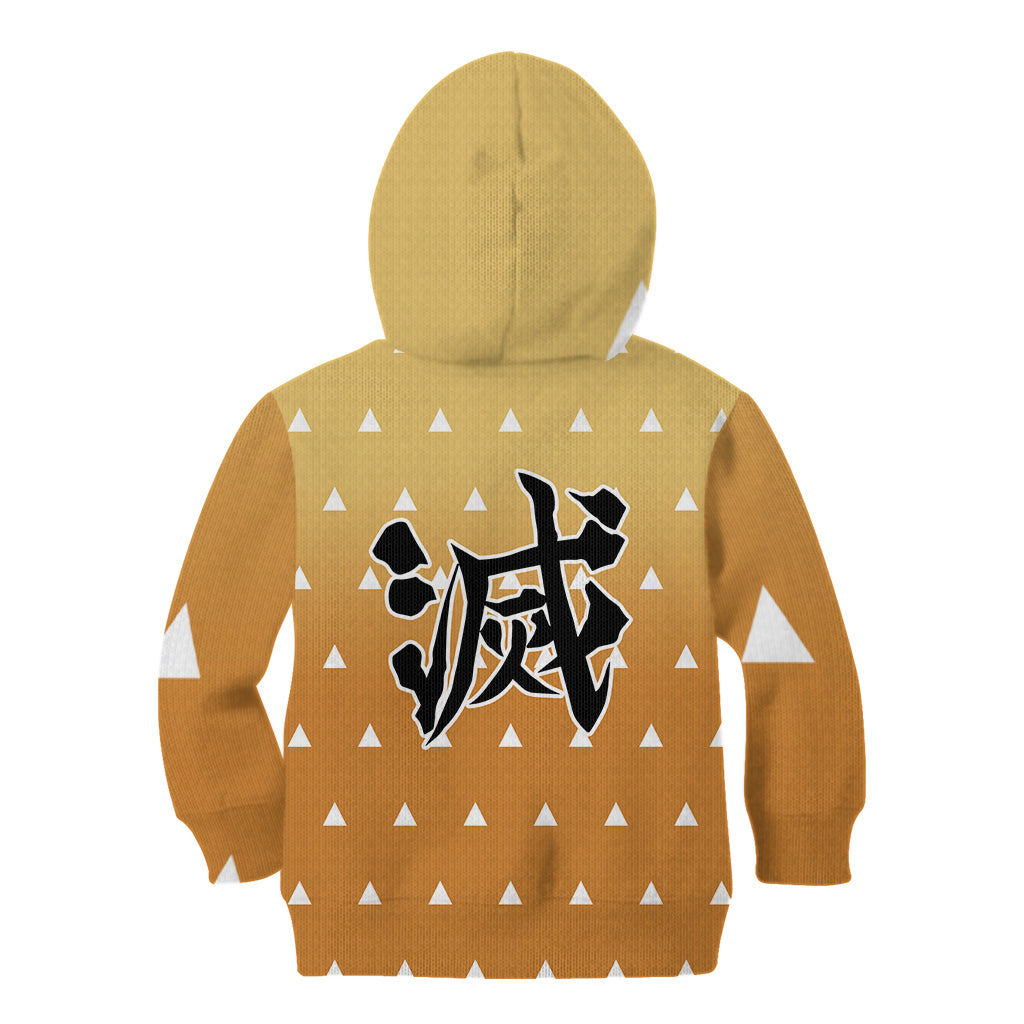 Kimetsu Zenitsu Kid Hoodie Demon Slayer Anime Funny Style