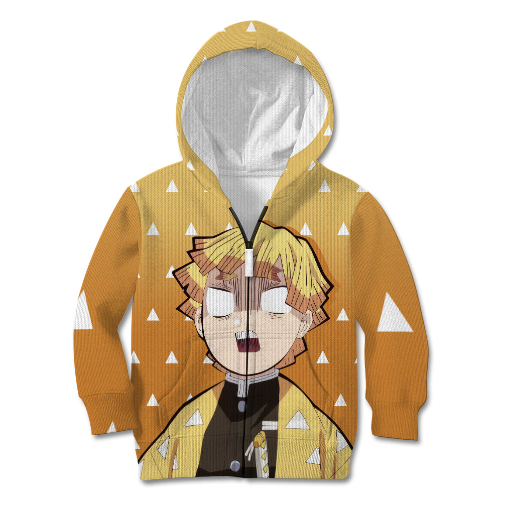 Kimetsu Zenitsu Kid Hoodie Demon Slayer Anime Funny Style