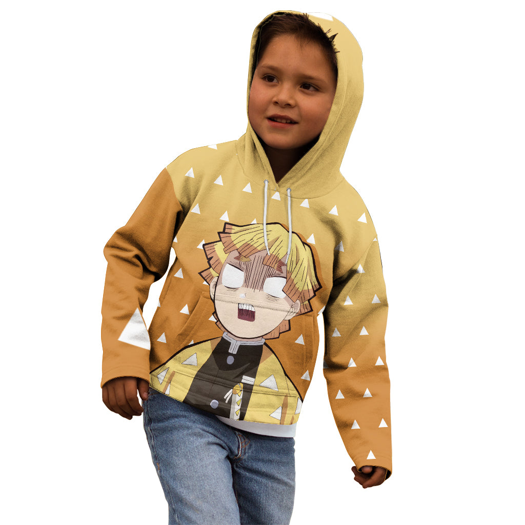 Kimetsu Zenitsu Kid Hoodie Demon Slayer Anime Funny Style