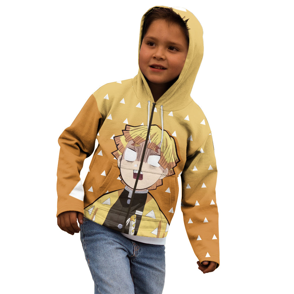 Kimetsu Zenitsu Kid Hoodie Demon Slayer Anime Funny Style