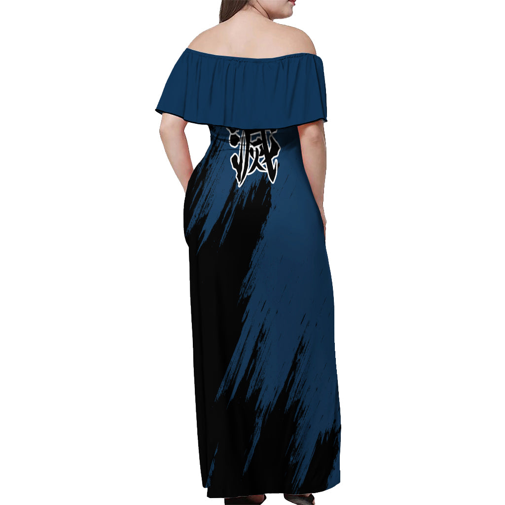 Kimetsu Inosuke Off Shoulder Maxi Dress Demon Slayer