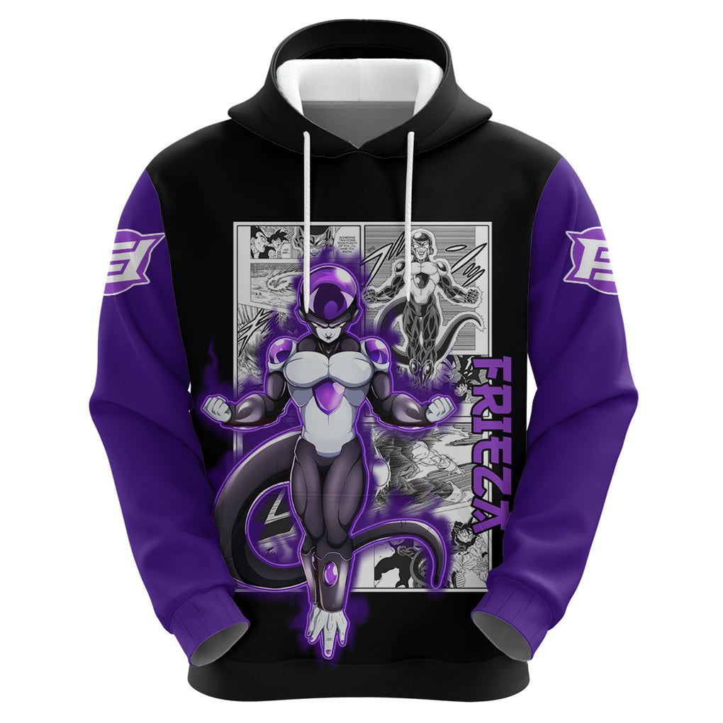 Black Frieza Hoodie Dragon Ball Mix Anime Manga