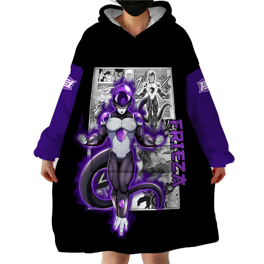 Black Frieza Wearable Blanket Hoodie Dragon Ball Mix Anime Manga