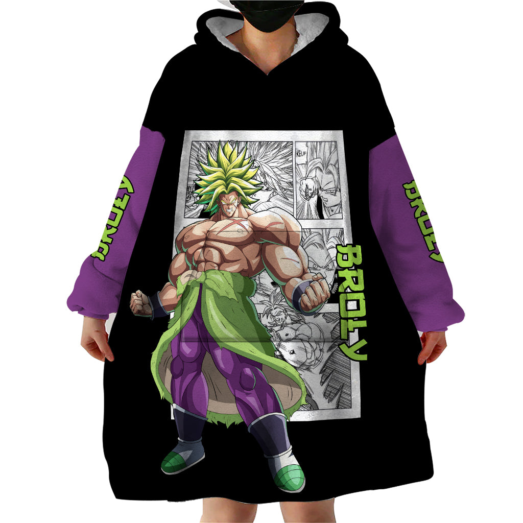Broly Legendary SSJ Wearable Blanket Hoodie Dragon Ball Mix Anime Manga