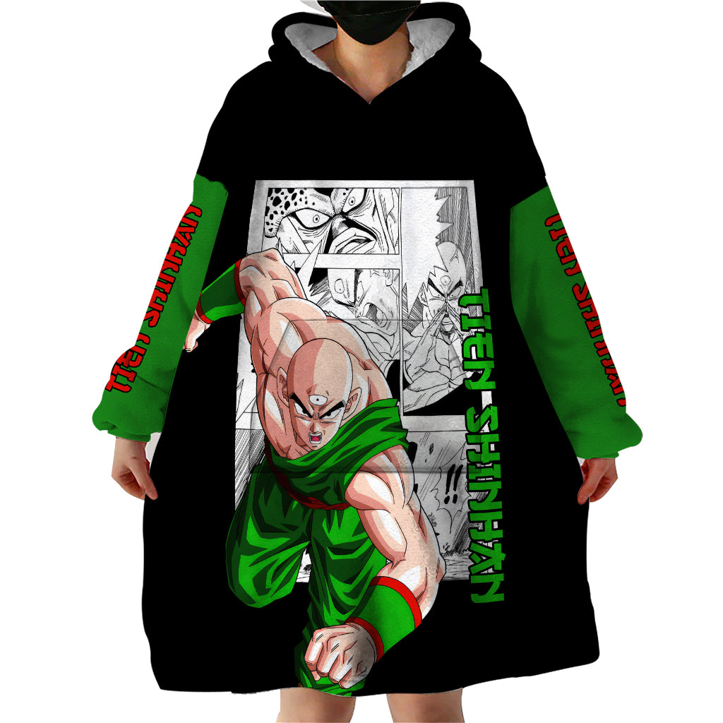 Tien Shinhan Wearable Blanket Hoodie Dragon Ball Mix Anime Manga