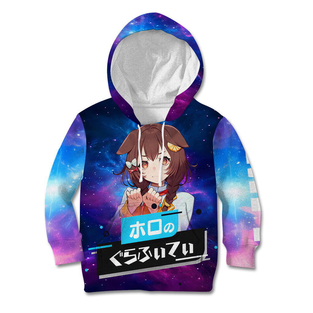 Inugami Korone Holo Live Kid Hoodie Galaxy Style