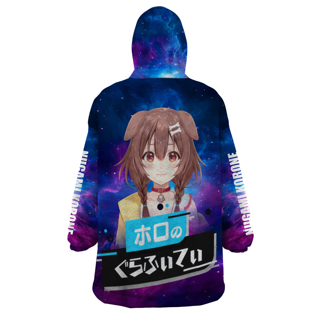 Inugami Korone Holo Live Wearable Blanket Hoodie Galaxy Style