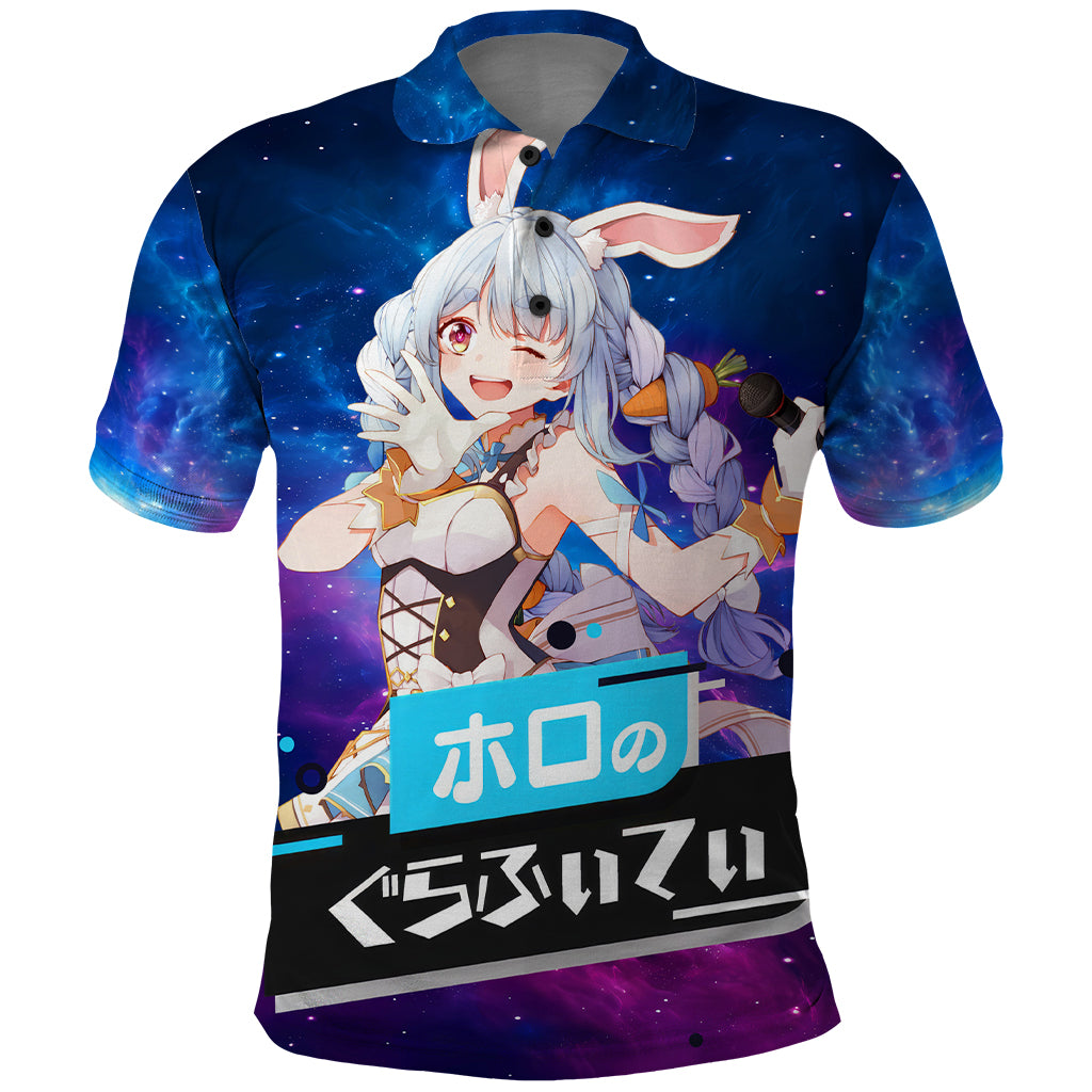 Pekora Usada Holo Live Polo Shirt Galaxy Style