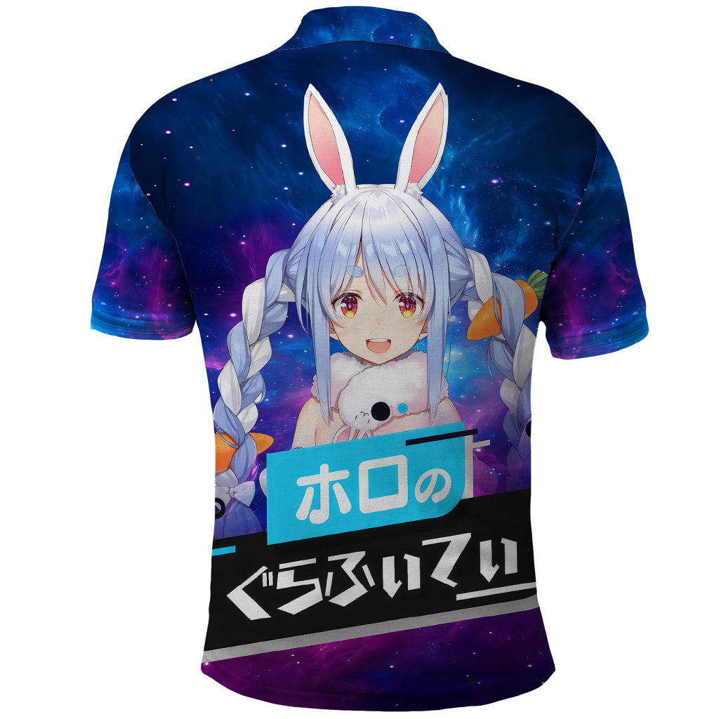 Pekora Usada Holo Live Polo Shirt Galaxy Style