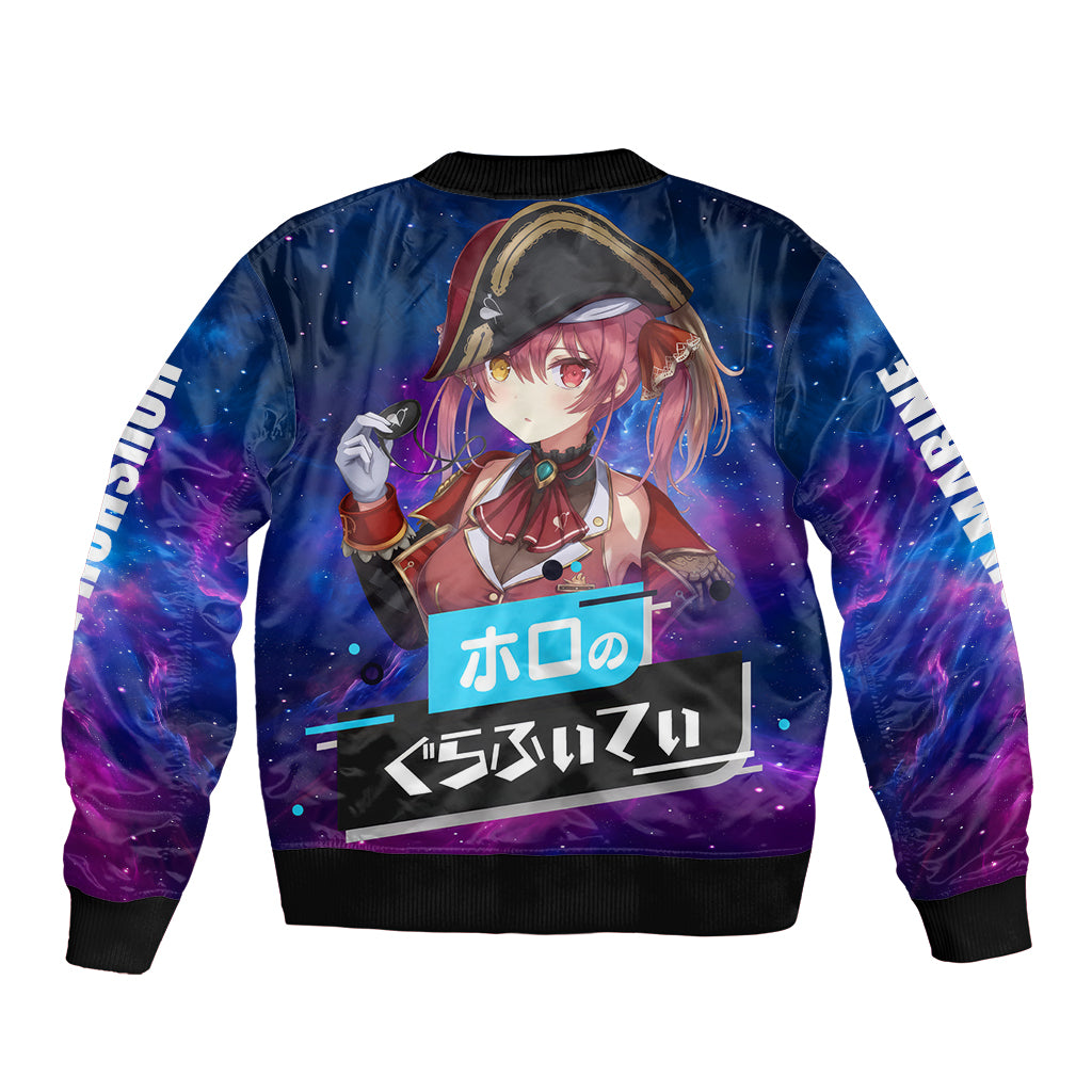 Houshou Marine Holo Live Bomber Jacket Galaxy Style