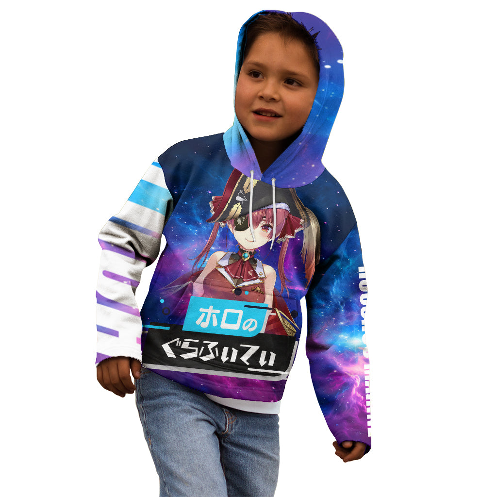 Houshou Marine Holo Live Kid Hoodie Galaxy Style