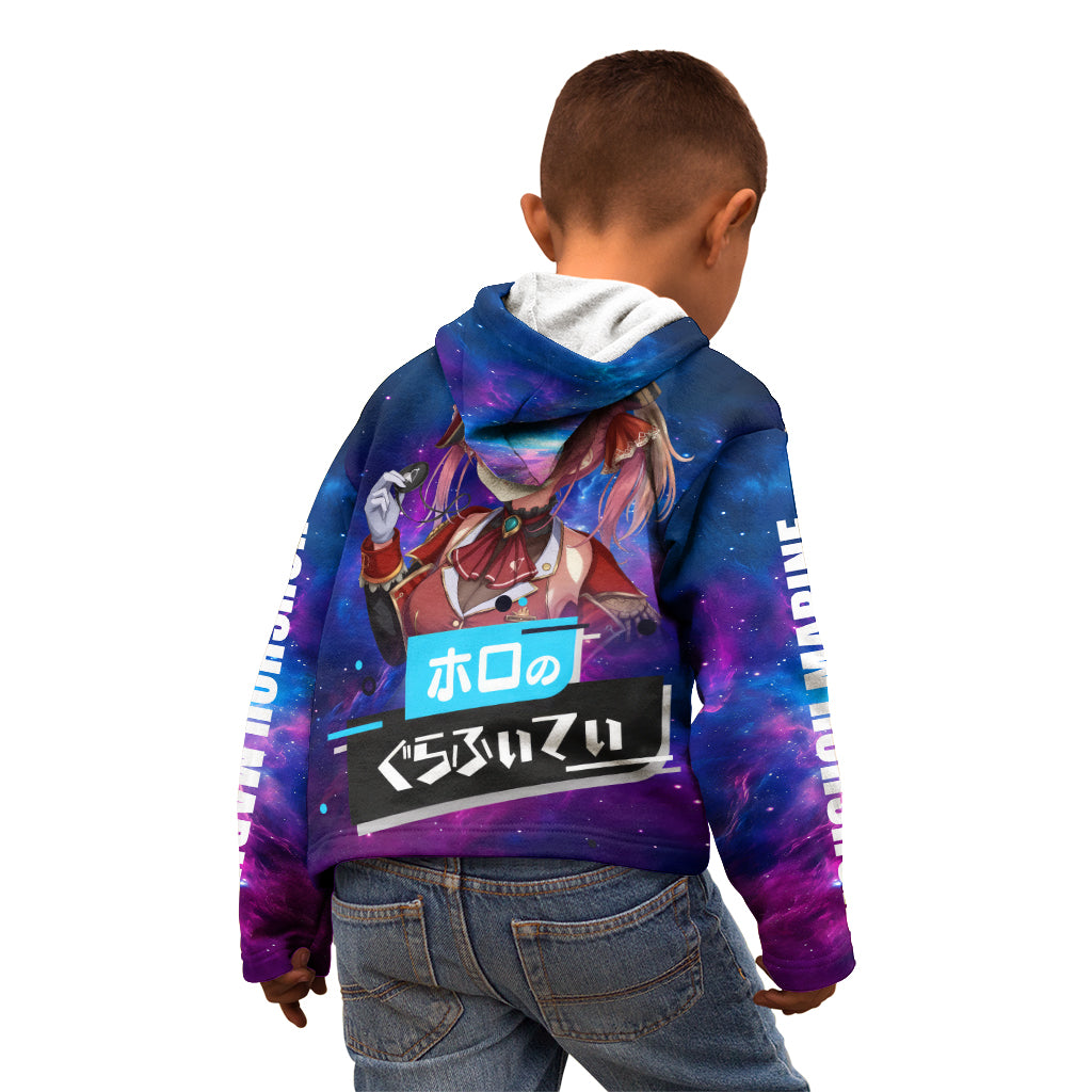 Houshou Marine Holo Live Kid Hoodie Galaxy Style