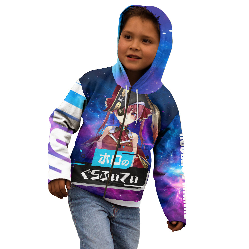 Houshou Marine Holo Live Kid Hoodie Galaxy Style