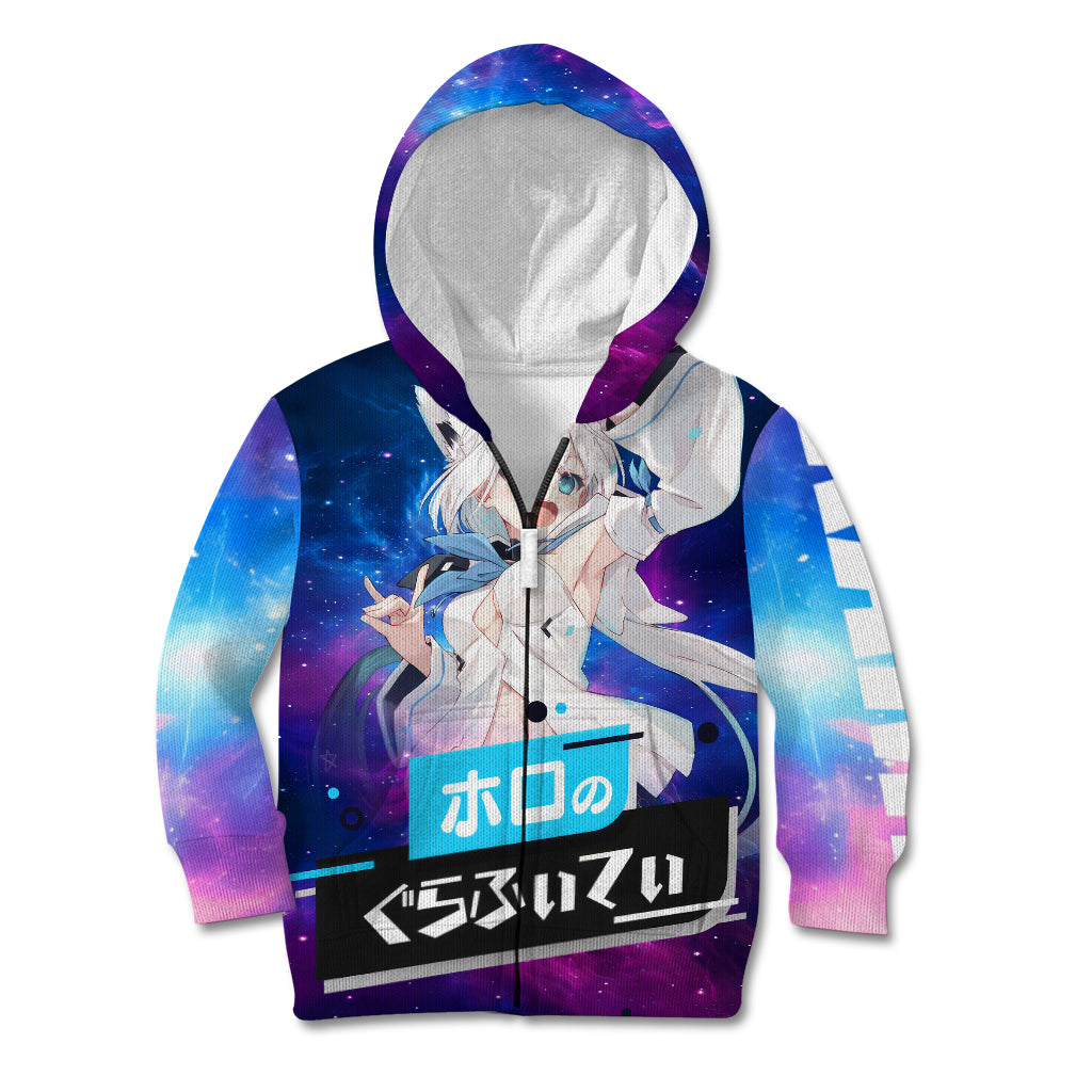 Shirakami Fubuki Holo Live Kid Hoodie Galaxy Style