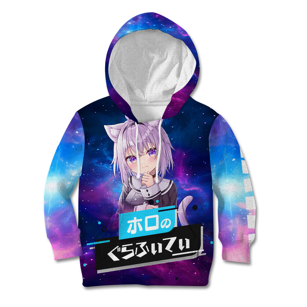 Nekomata Okayu Holo Live Kid Hoodie Galaxy Style