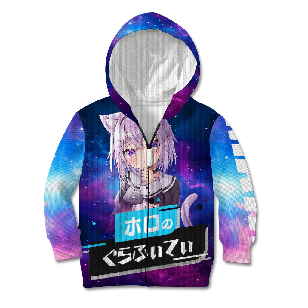 Nekomata Okayu Holo Live Kid Hoodie Galaxy Style