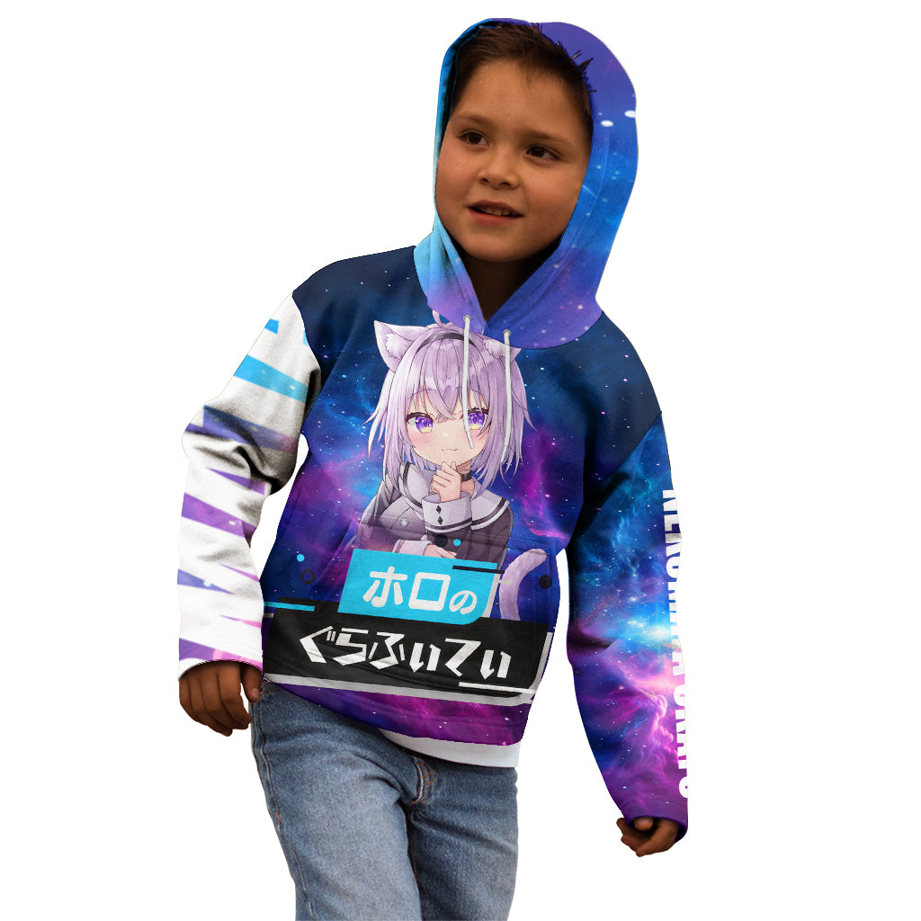 Nekomata Okayu Holo Live Kid Hoodie Galaxy Style