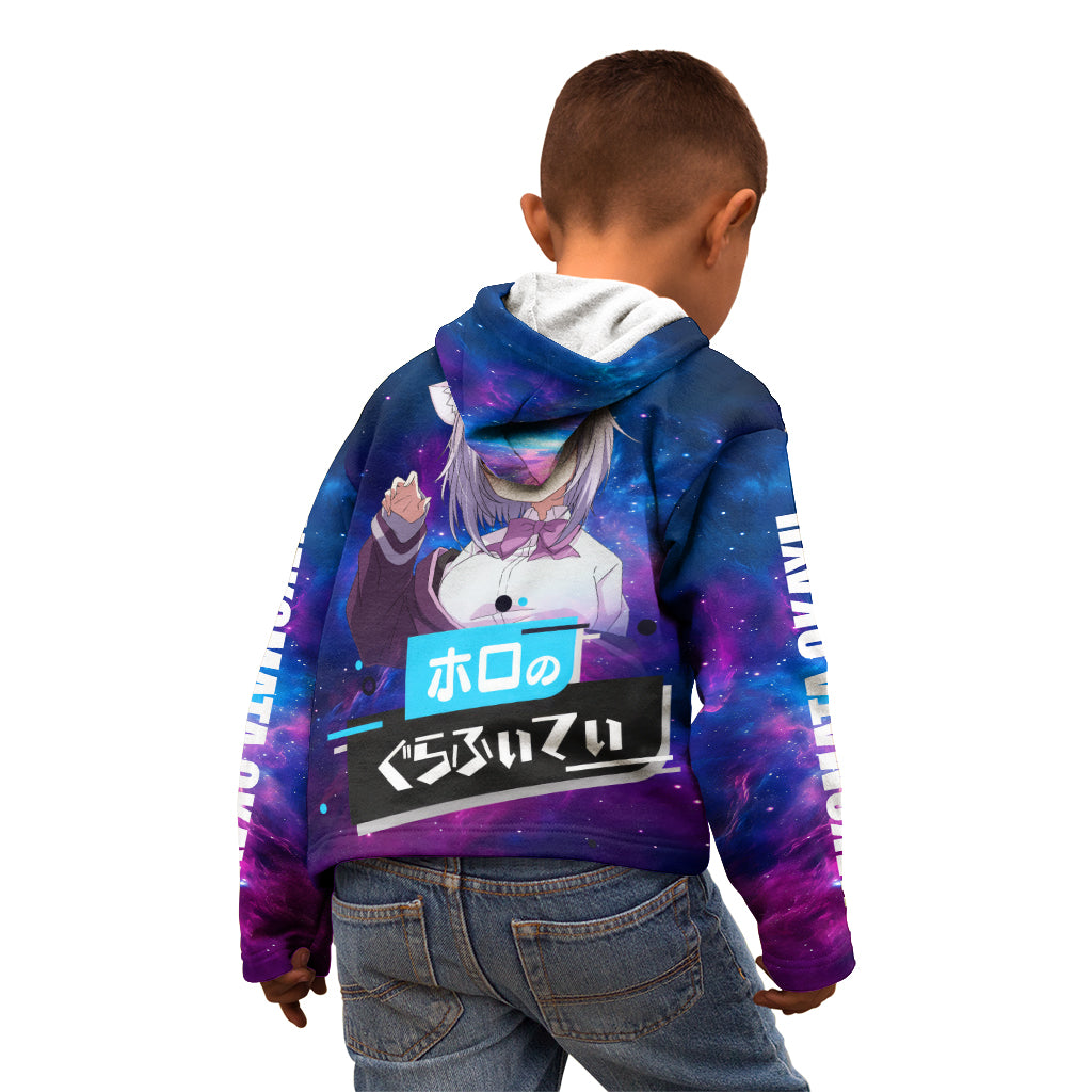Nekomata Okayu Holo Live Kid Hoodie Galaxy Style
