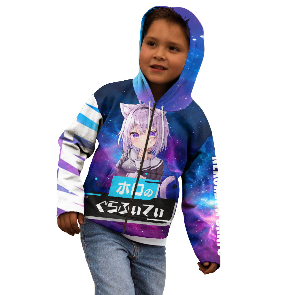 Nekomata Okayu Holo Live Kid Hoodie Galaxy Style