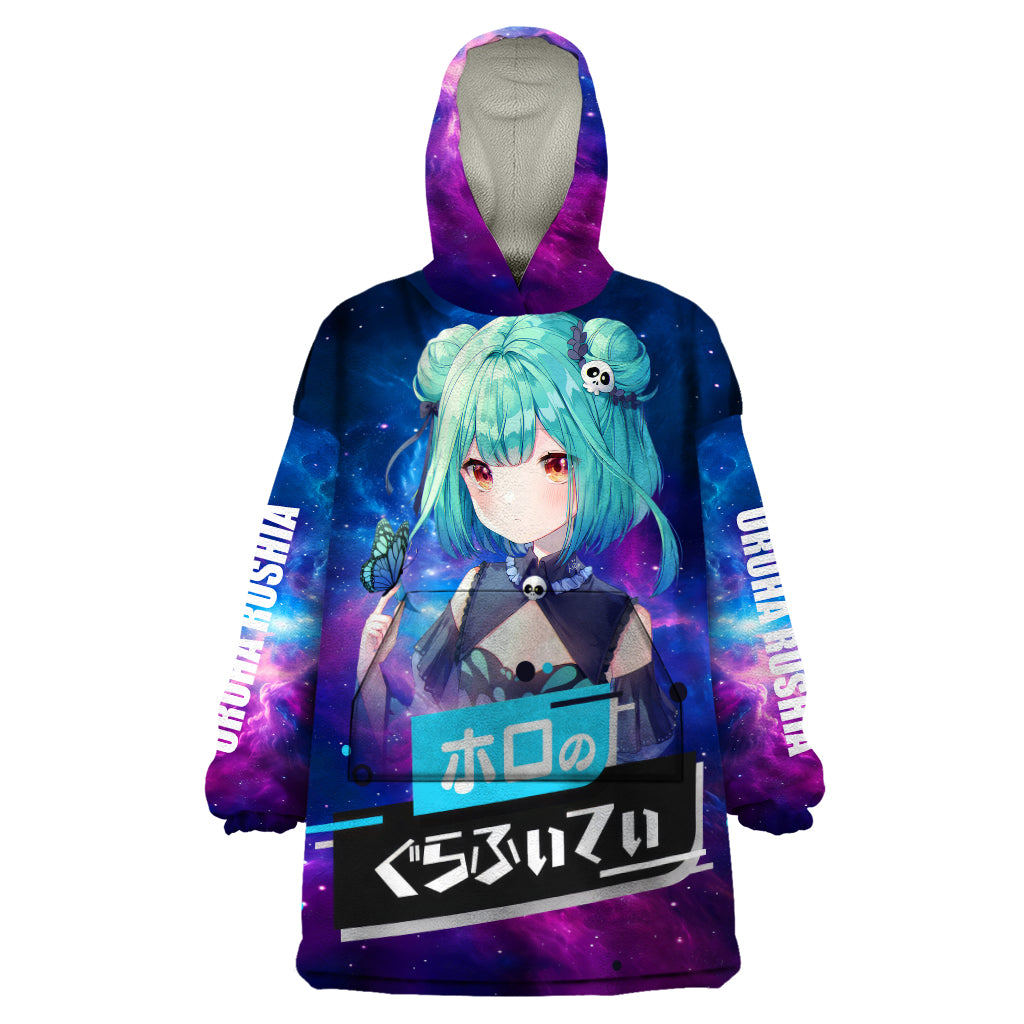 Uruha Rushia Holo Live Wearable Blanket Hoodie Galaxy Style