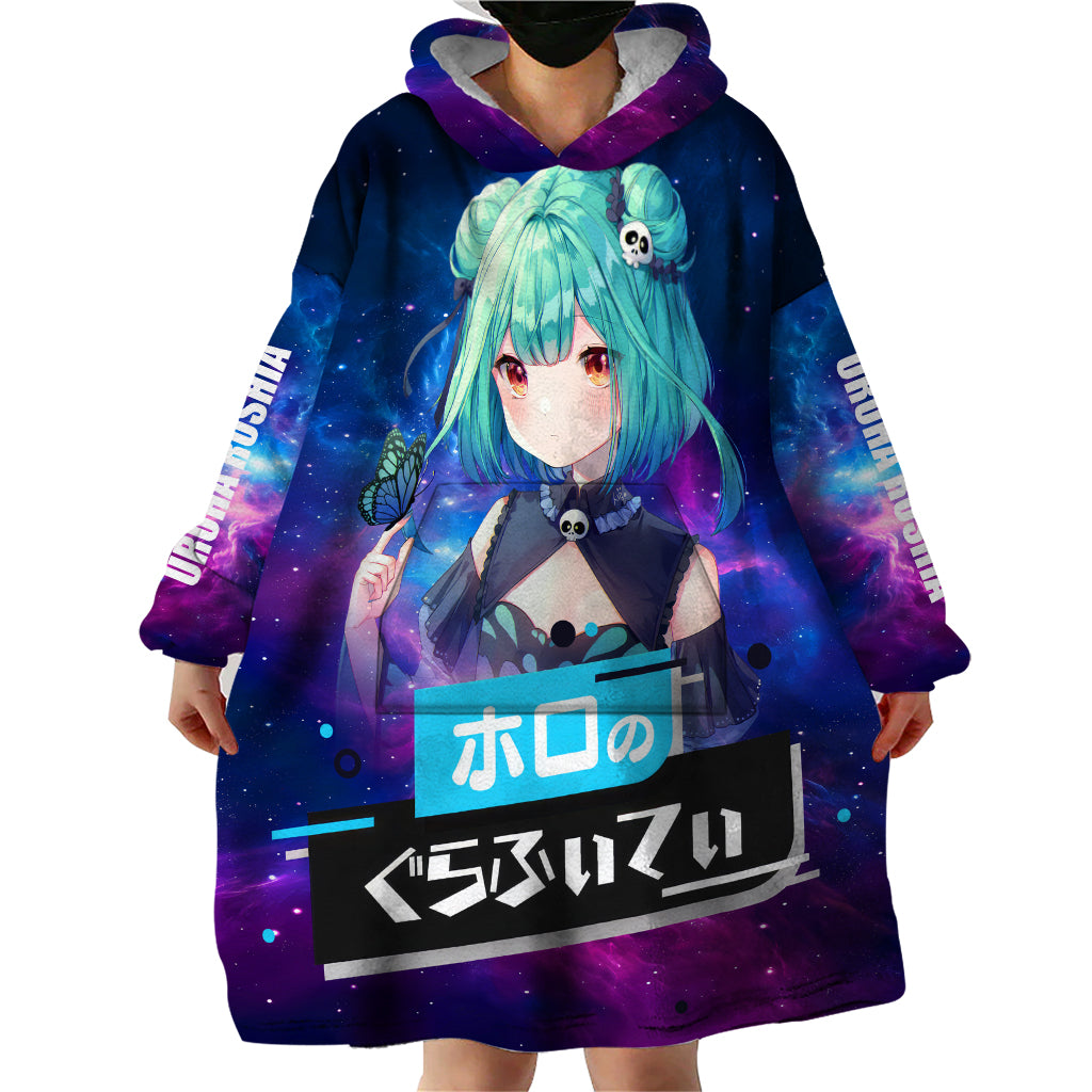 Uruha Rushia Holo Live Wearable Blanket Hoodie Galaxy Style