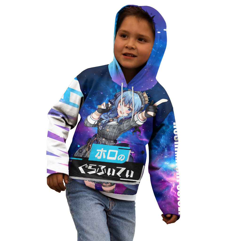 Hoshimachi Suisei Holo Live Kid Hoodie Galaxy Style