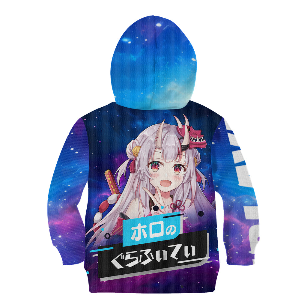 Nakiri Ayame Holo Live Kid Hoodie Galaxy Style