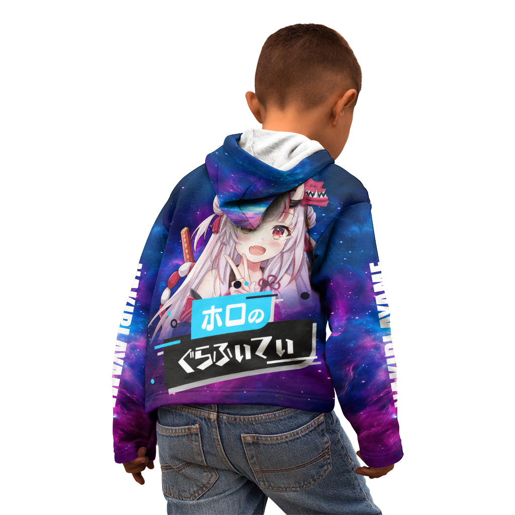 Nakiri Ayame Holo Live Kid Hoodie Galaxy Style