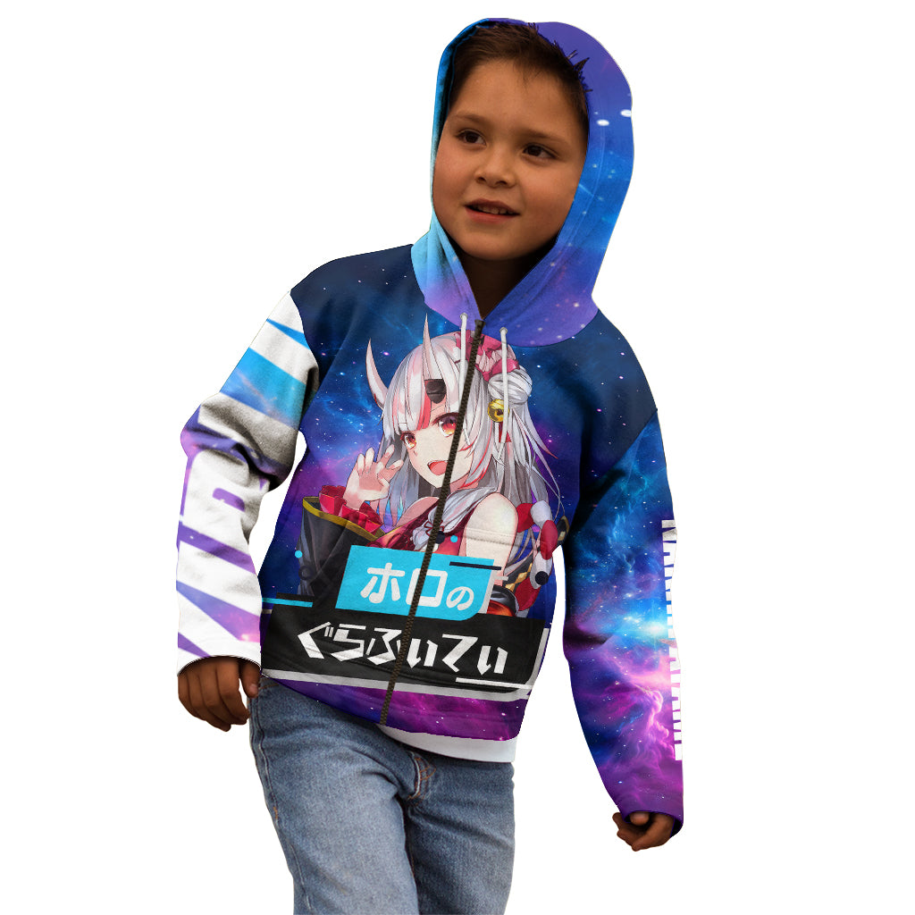 Nakiri Ayame Holo Live Kid Hoodie Galaxy Style