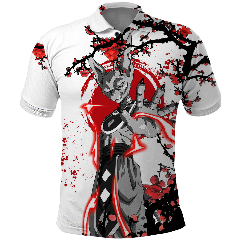 Beerus Dragon Ball Polo Shirt Anime Japan Style