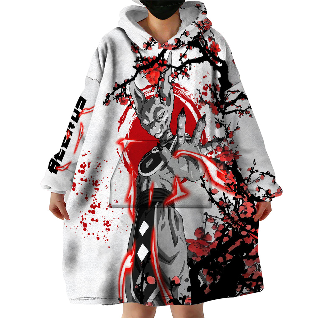 Beerus Dragon Ball Wearable Blanket Hoodie Anime Japan Style