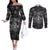cowboy-skull-couples-matching-off-the-shoulder-long-sleeve-dress-and-long-sleeve-button-shirts-cowboy-take-me-away