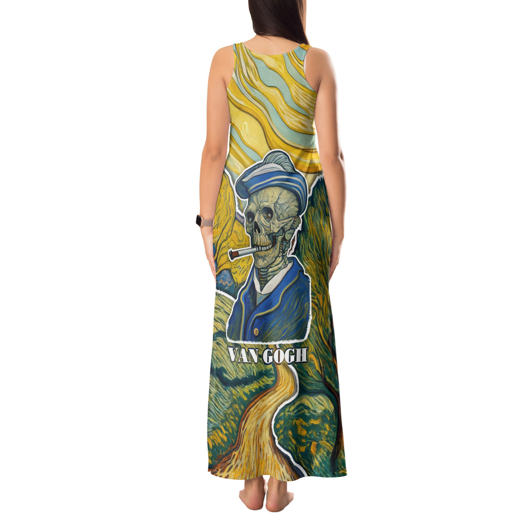 vincent-van-gogh-skull-tank-maxi-dress