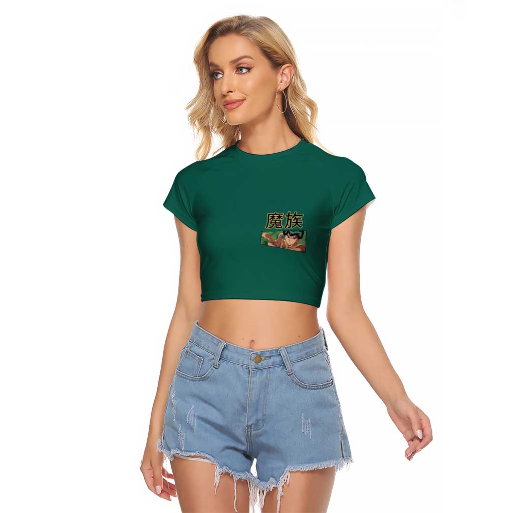 Yusuke Urameshi Yuyu Hakusho Raglan Cropped T Shirt Anime Style