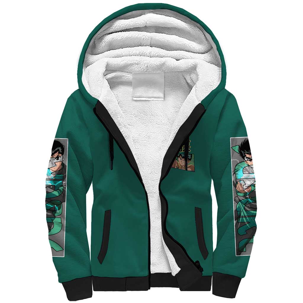 Yusuke Urameshi Yuyu Hakusho Sherpa Hoodie Anime Style