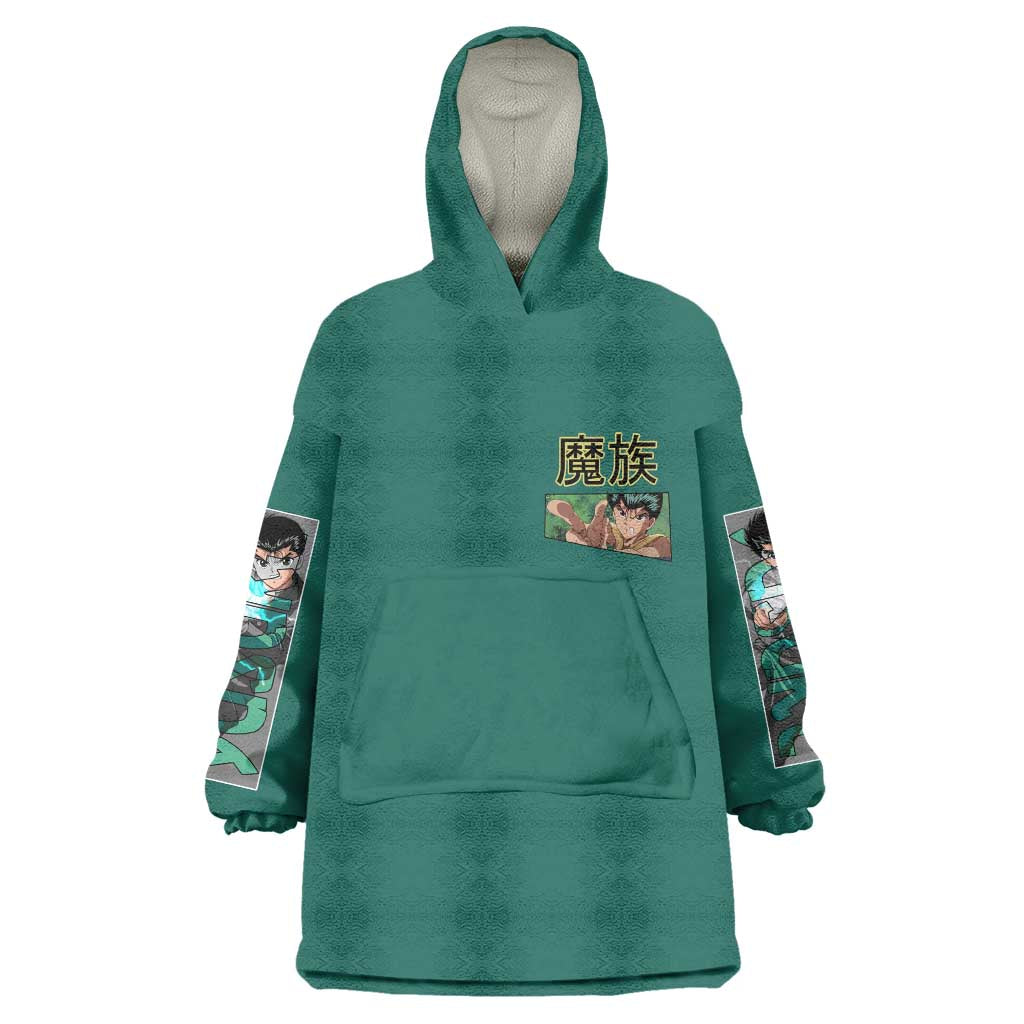 Yusuke Urameshi Yuyu Hakusho Wearable Blanket Hoodie Anime Style