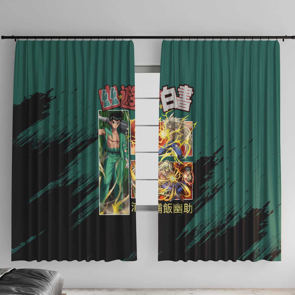 Yusuke Urameshi Yuyu Hakusho Window Curtain Anime Style