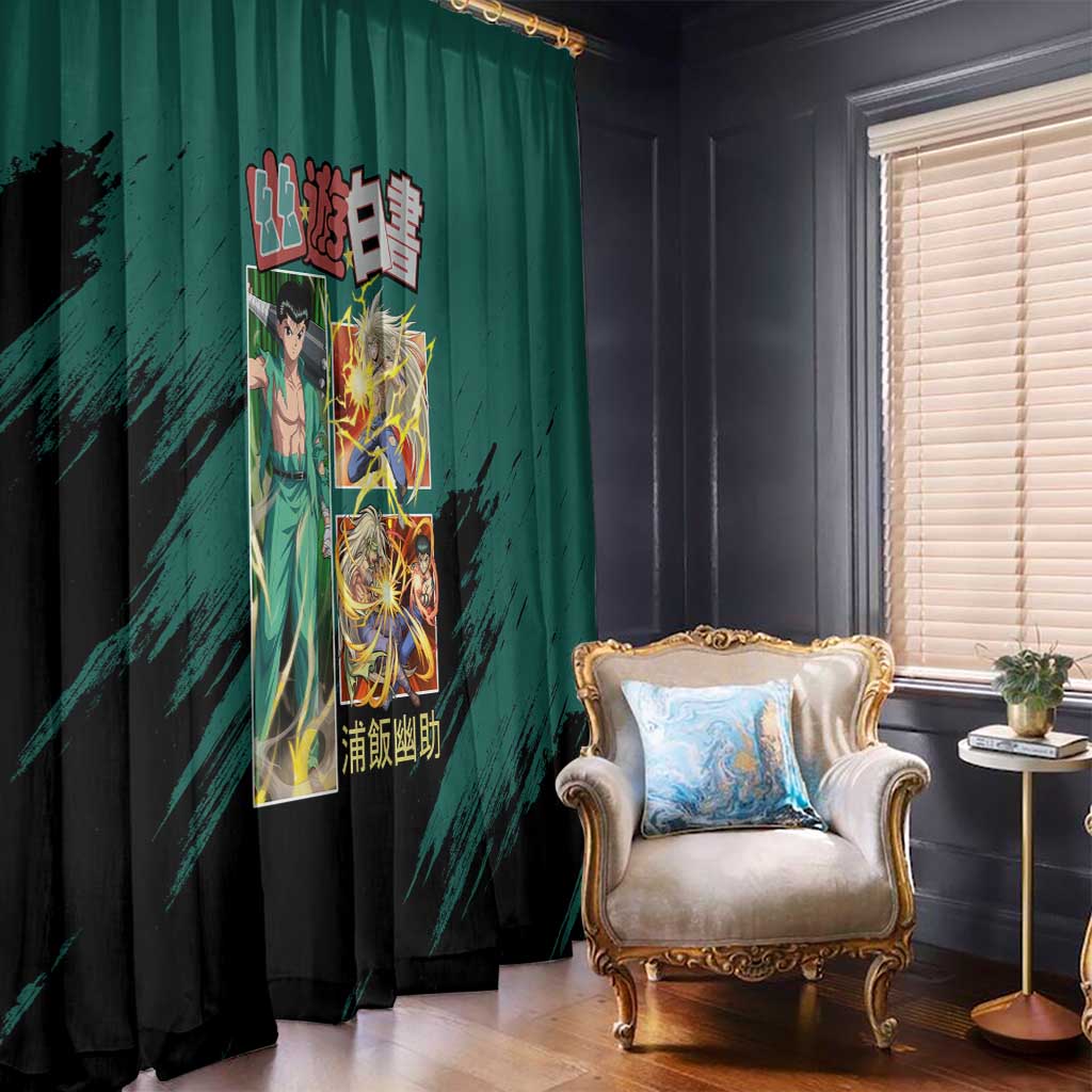 Yusuke Urameshi Yuyu Hakusho Window Curtain Anime Style