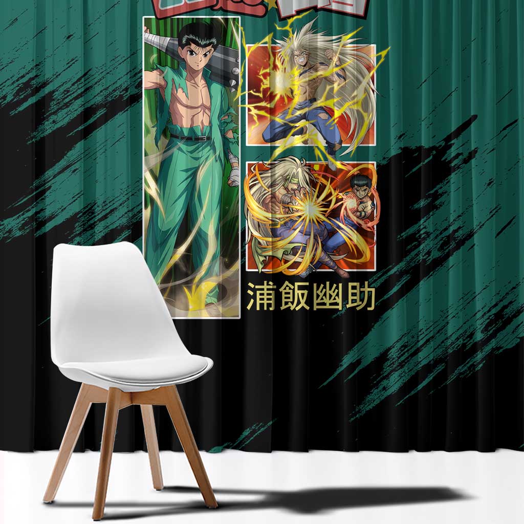 Yusuke Urameshi Yuyu Hakusho Window Curtain Anime Style