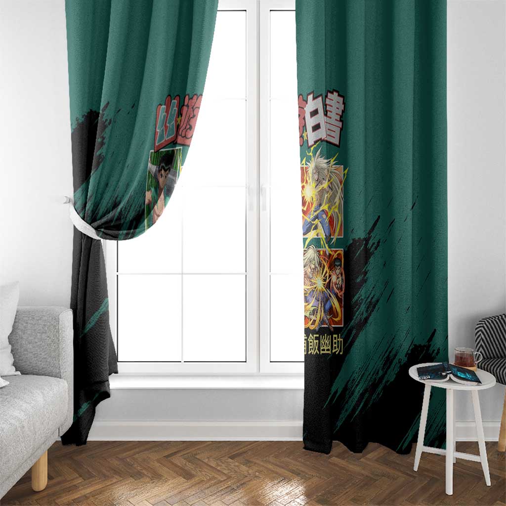 Yusuke Urameshi Yuyu Hakusho Window Curtain Anime Style