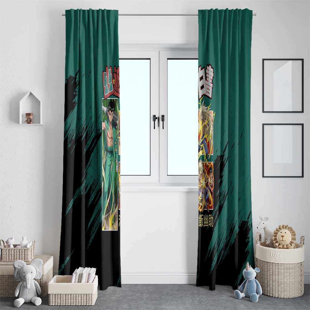 Yusuke Urameshi Yuyu Hakusho Window Curtain Anime Style