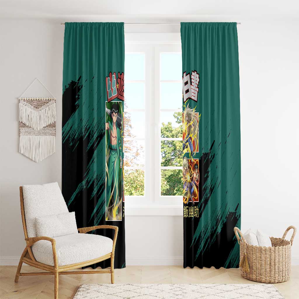 Yusuke Urameshi Yuyu Hakusho Window Curtain Anime Style